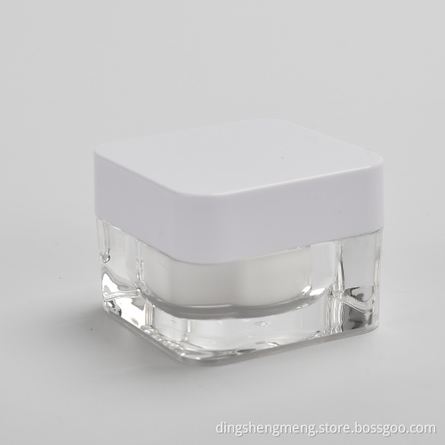 Gesichtspflege kosmetischer Acrylquadrat 30G Cremes Glas